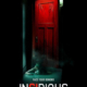 Inisidious the Red Door Poster featuring a red door with a scary zombie on the floor coming out of the door.